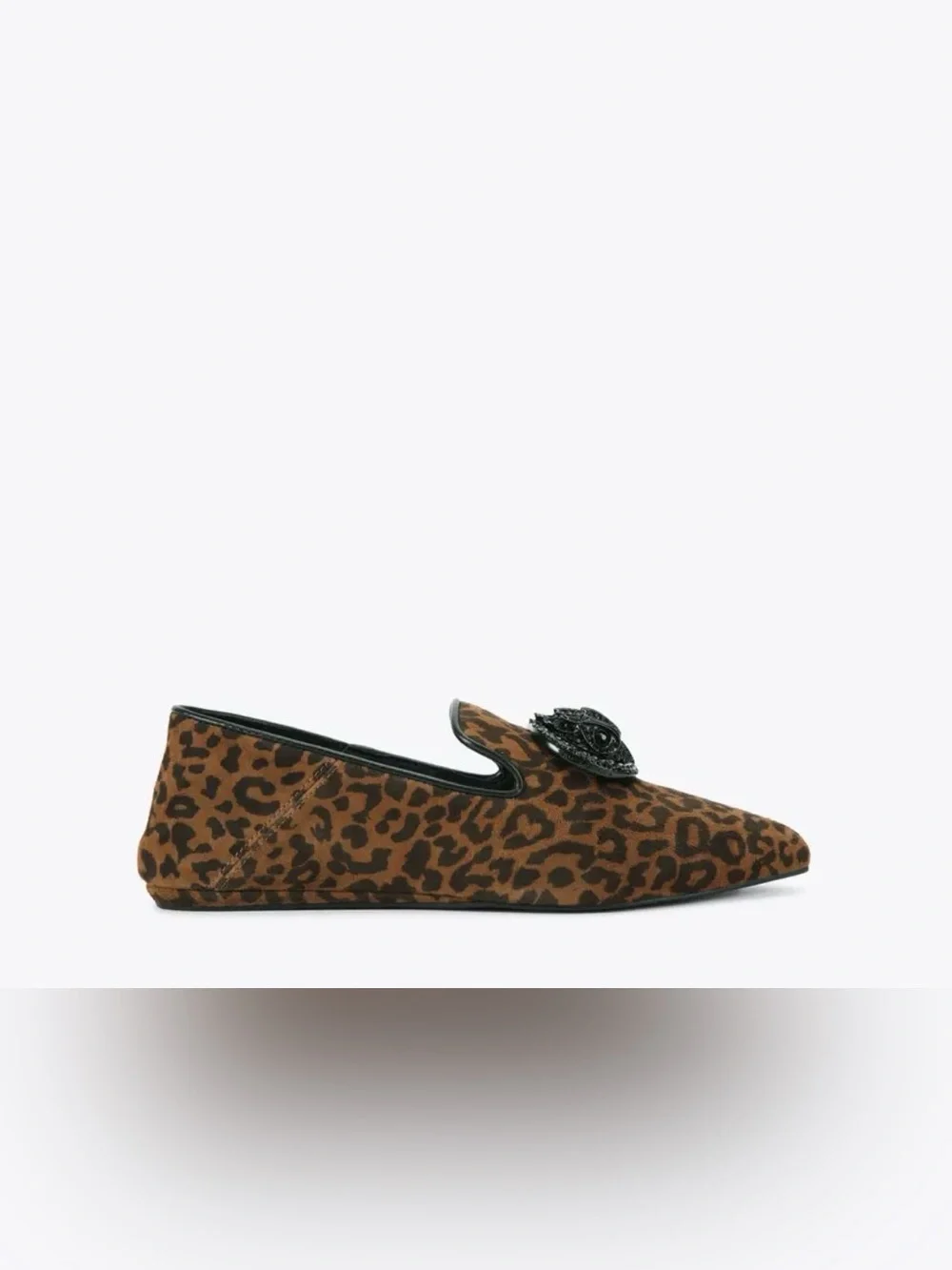 Leopard Print Women's Slip-On Loafer in Brown